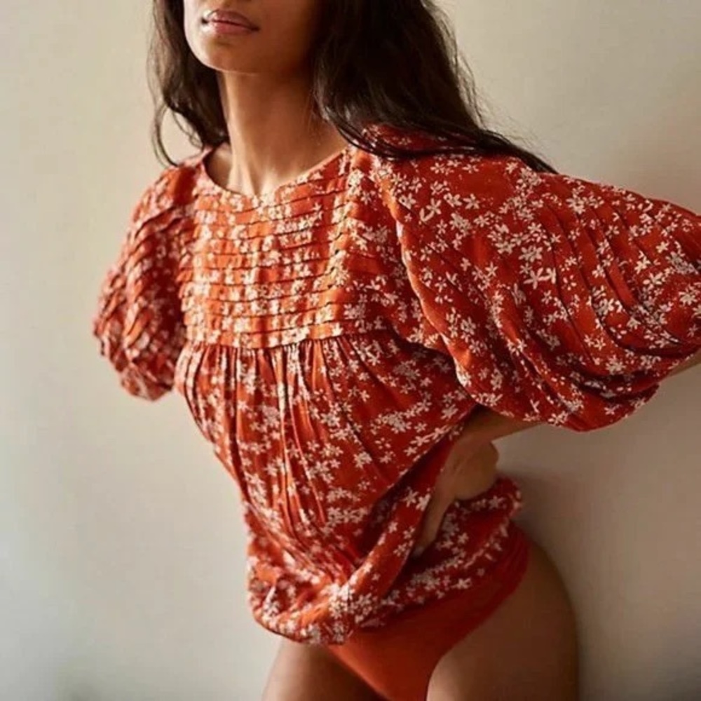Free People Dessa Bodysuit Intimately Floral Printed XS
